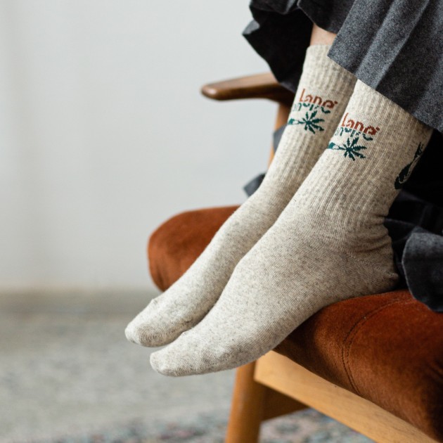 Socks with hemp fiber (natural color)