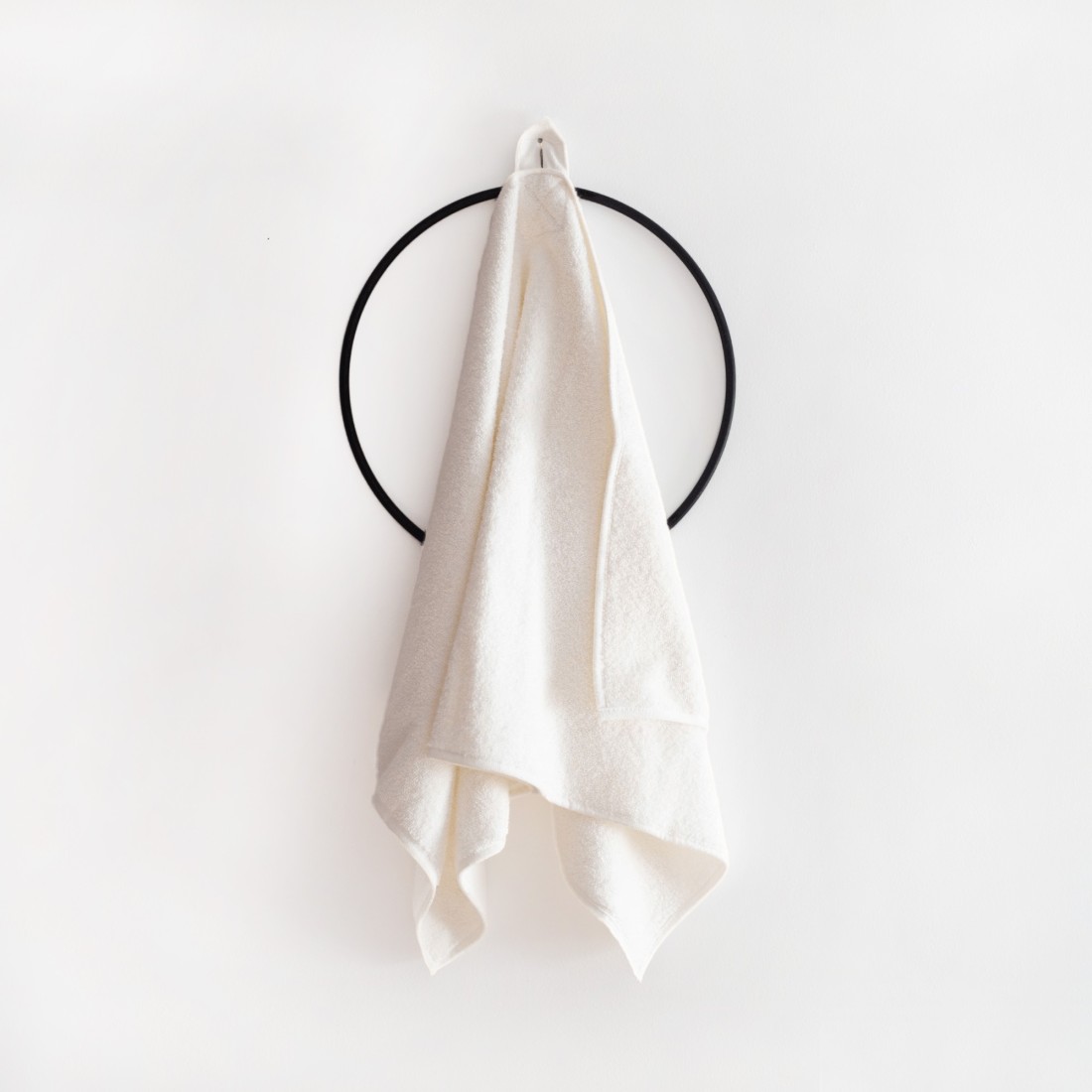 Towels with hemp Color White Dimension 45x90cm